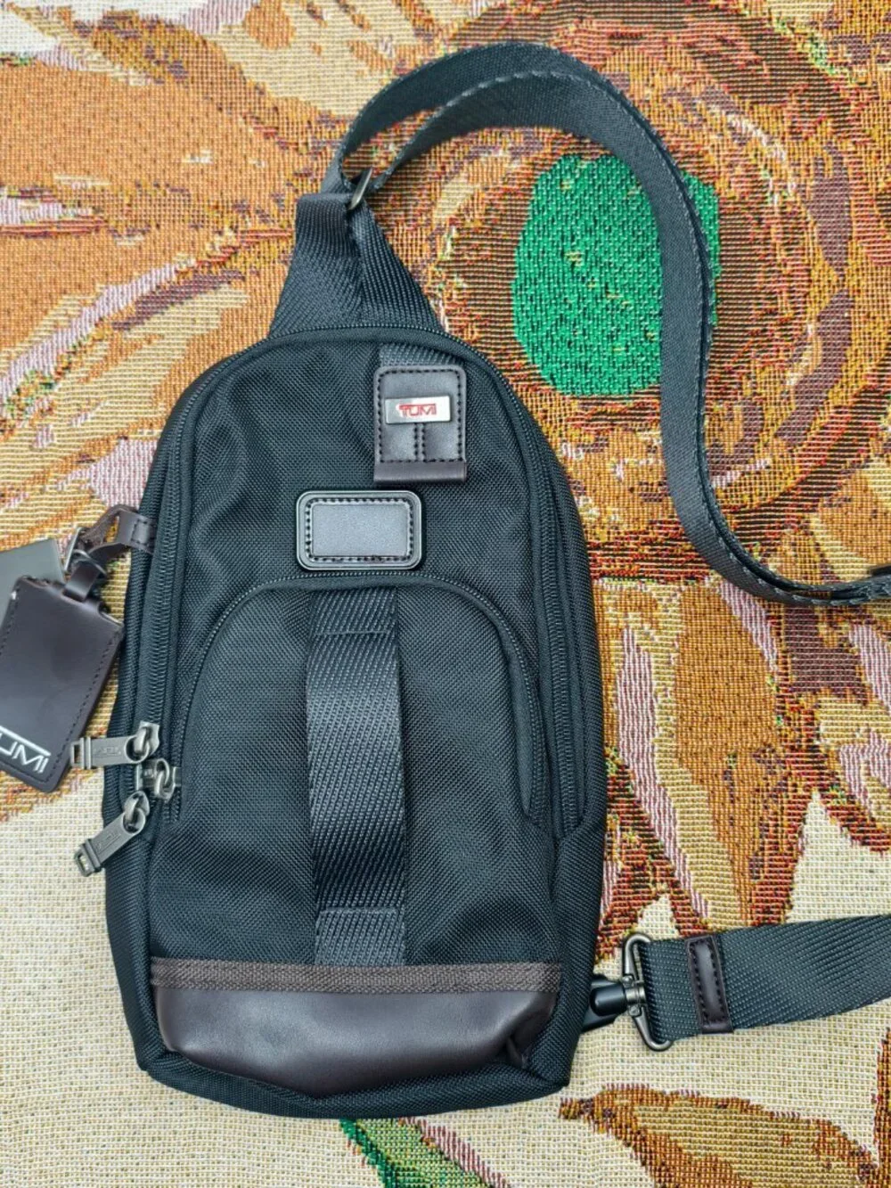 ✧Tumi Alpha Bravo Compact Shoulder Bag|Chest Pack Carry this 3-in-1 chest pack your way, and add a monogram  main image 2